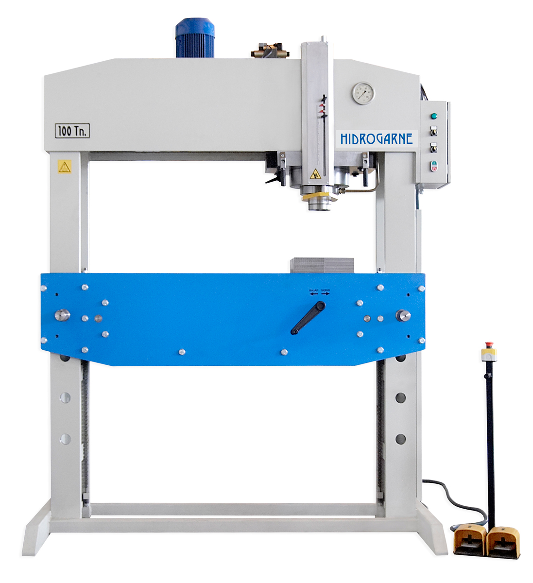 Motorized workshop presses with double stanchions and moveable head: L  series from 80 to 300 tonnes