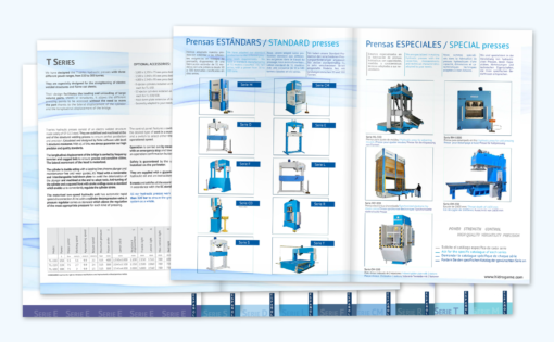 New catalogues of our HIDROGARNE hydraulic presses