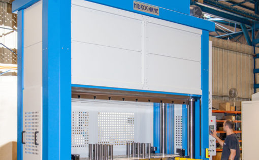 New adaptation of the HIDROGARNE MV-250E model hydraulic press to perform work involving deep-drawing