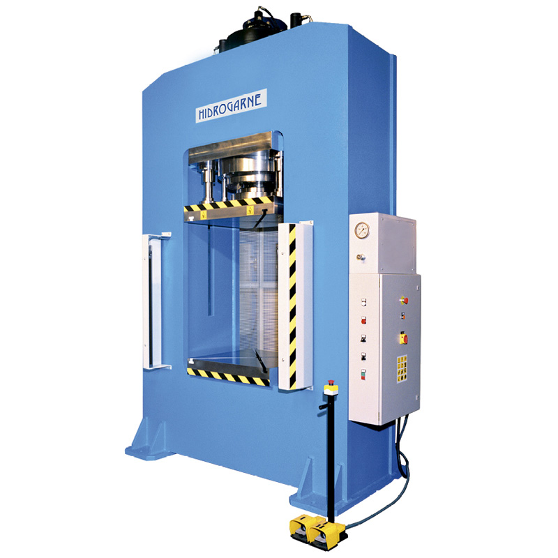 Motorized hydraulic presses with a solid-arch monoblock: R series