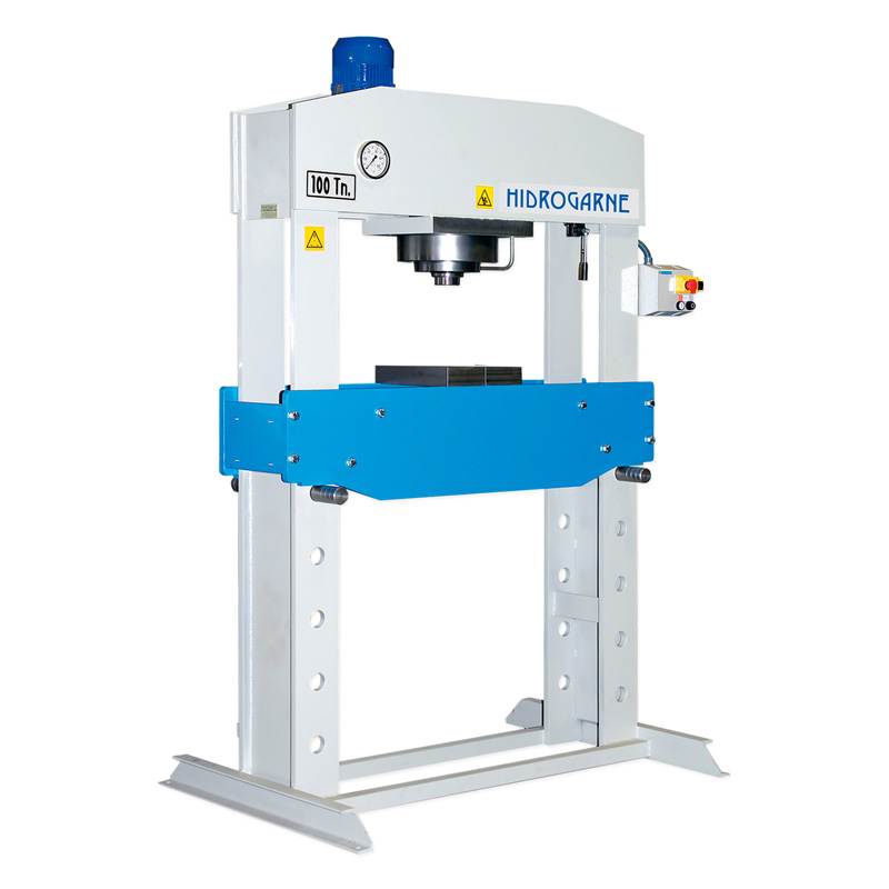 Motorized workshop presses with double stanchions S series