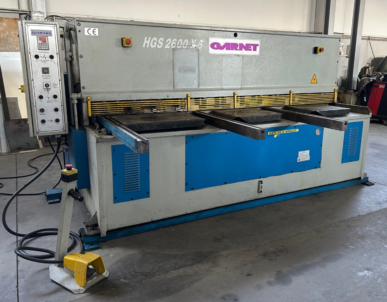 Cizalla hidráulica GARNET mod. GPR-2606 NC de ocasión,